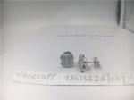 Van Cleef Arpels Sweet Alhambra Earstuds 18K White Gold Round Diamonds