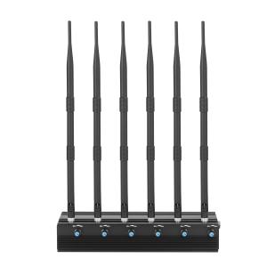 Wholesale Adjustable 6 Antennas 15W High Power 3G/4G Cell phone Jammer ( 4G LTE + 4G Wimax) from china suppliers