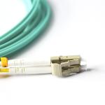 OM3 Aqua LC Duplex coneector Fiber Optic Patch Cords