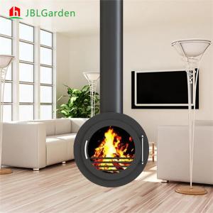 Wholesale Wood Burning Stove Heating Suspended Rotating Fireplace Corten Steel from china suppliers