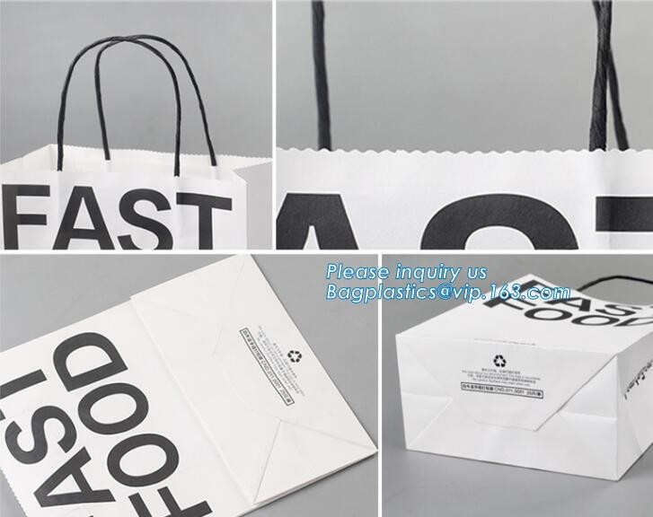zipper. ziplock, Custom printed paper bread bags use for food packaging,Open Top Kraft Paper Laminated Foil Lined Flat B
