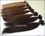 No Tangle Pre Bonded Hair Extension Silky Straight Wave 18" 20"