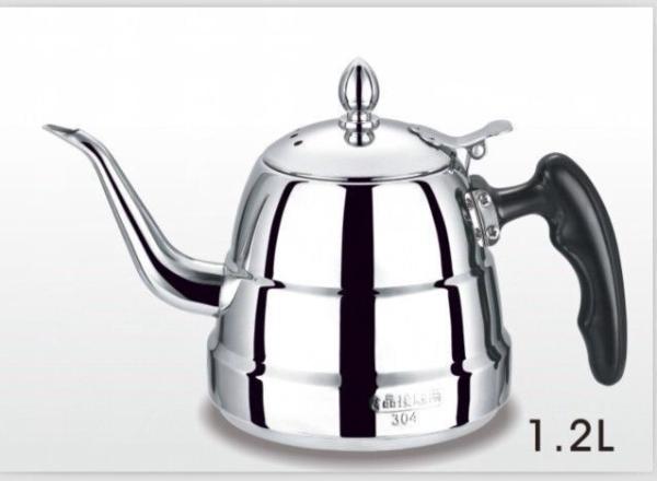 2016 hottest 1.2L stainless steel kettle bamboo kettle with gold color &teapot