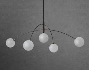 Wholesale Postmodern Creative Fashion Brass Living Room Chandelier Simplicity Light Luxury Hotel Bedroom Alabaster Pendant Light from china suppliers