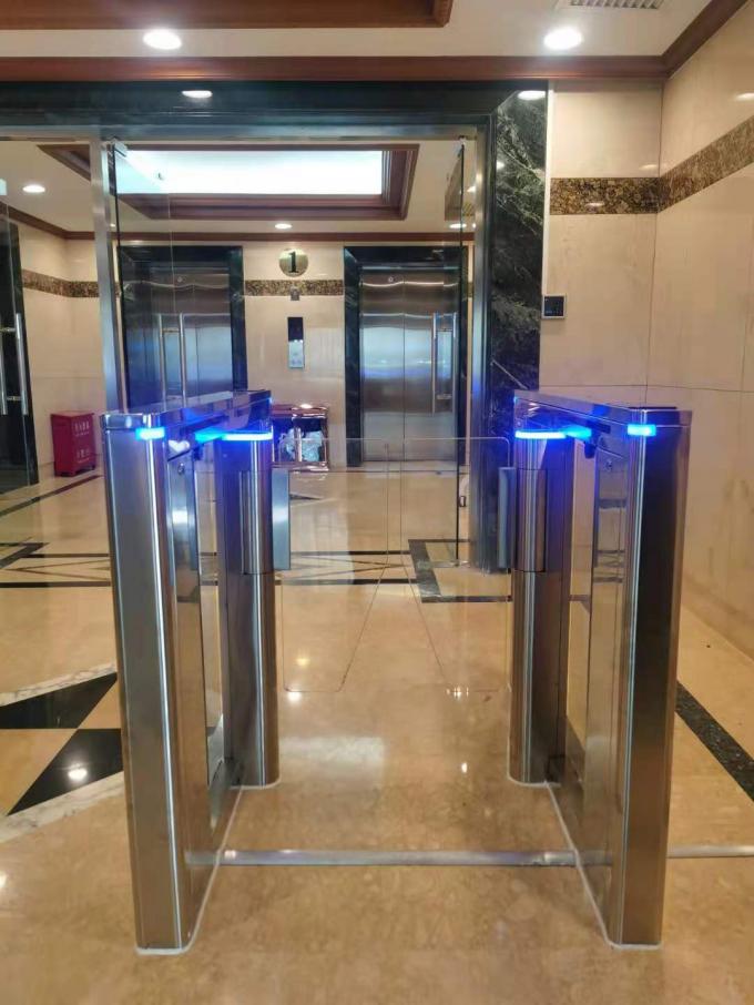 10MM Acrylic Office Security Gates Brushless Motor Automatic Intelligent  Systems 1