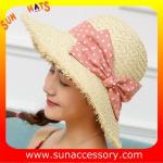 AK17540 fashion Wide brim sunny beach paper straw hats for womens in stock ,