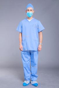 Wholesale Reusable Unisex V Neck 3 Pockets Medical Scrub Suit from china suppliers