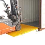 6.5T Forklift Container Ramp Metal Fabrication Parts Yellow Painting Surface