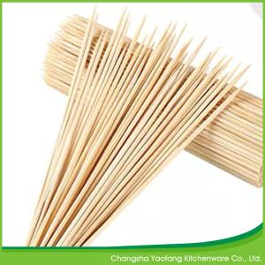 Wholesale Natural Disposable Bamboo Barbecue Sticks Customized Logo from china suppliers