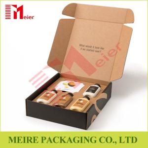 Wholesale New Fashion Printing kraft paper box for cosmetic bottle Packaging Box with kraft holder from china suppliers