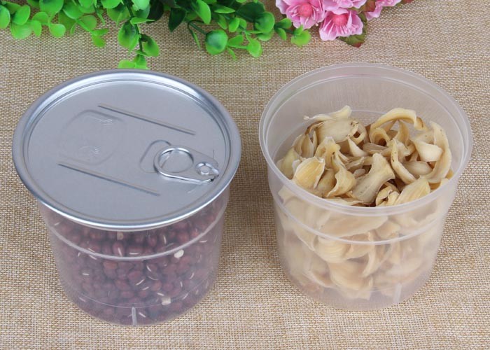 White Food Grade Heat Resisting PP Container Transparent For Soup / Sauce