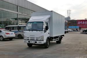 Wholesale 15 Ton Cargo Truck Euro 4 Isuzu 4×2 Van Lorry Truck 6 Tires Multi Leaf Springs 35 Cubic Box from china suppliers