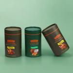 Eco friendly Round Cardboard Powder Container Cookie Coffee Bean Food Paper Tube
