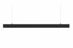 Indoor Suspended Black Linear LED Light Modern Office