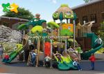 Commercial Plastic Playground Slide Rotational Molding LLDEP Galvanized Steel