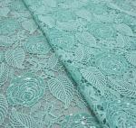 Chemical lace with Red/Pink /Orange Color + Embroidery Sequin Lace Fabric