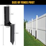 Fence Post Repair Kit, Steel Fence Post Repair Stakes, Fence Post Anchor for