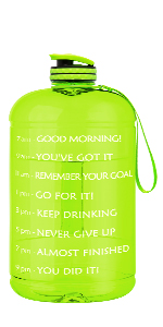 Water Bottles Fitness Gym Sports Jug Big Capacity Plastic eco friendly Water Bottle with Straw Drinking
