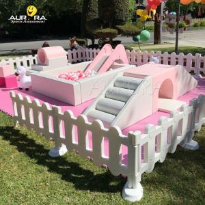 Wholesale White Pink Soft Play Equipment Factory Price High Quality Kids Indoor Mall from china suppliers
