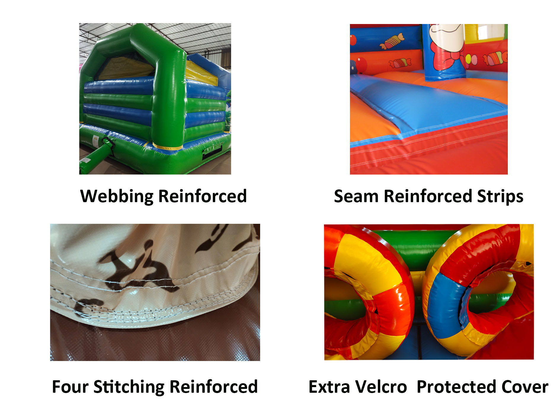 Rabbit Themed 6x6x3.8m Inflatable Fun City blow up Playhouse Fireproof