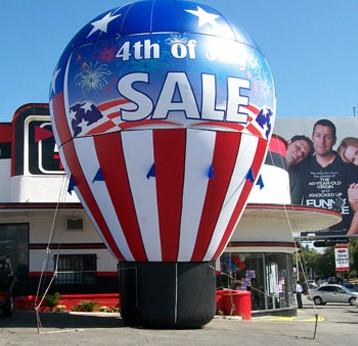 pvc tarpaulin Inflatable advertising balloon / inflatable red giant ground