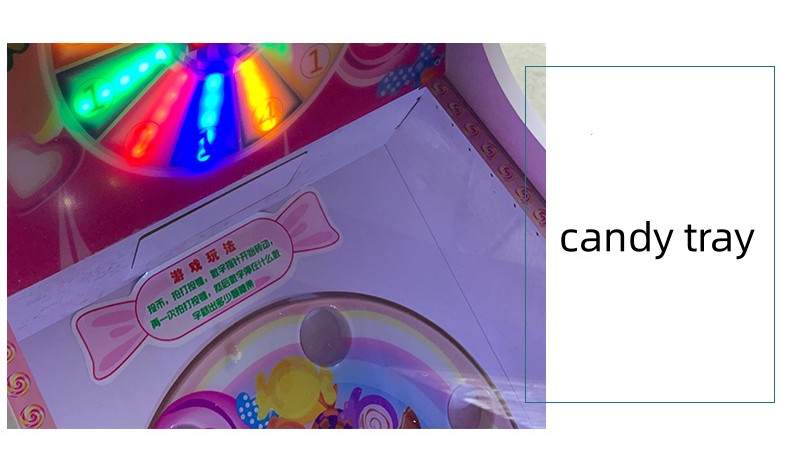 OEM Coin Operated Kiddie Ride Coin Pusher Lollipop Vending Game Machine