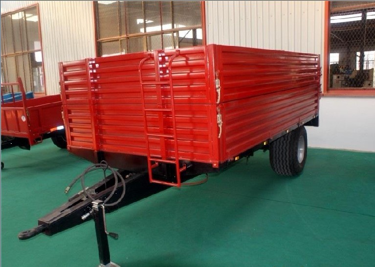 Customers Optional Draw Bar Farm Tractor Full Trailer with Tipper and 11R22.5 Tyre