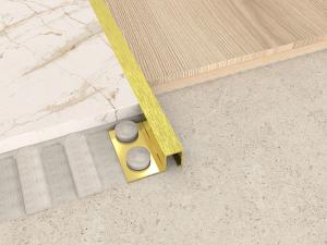 Wholesale 316l Brass Coil Brass Tile Edge Trim Brass Transition Strip Brass Finishing Closing from china suppliers