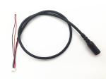 Black PVC Molding Type Power Cable Assembly 28AWG / 22AWG Wine DC Jack 3.5*1.35