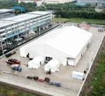 Deluxe Outdoor Exhibition Tents Polyester Textile Cover 500 Seater