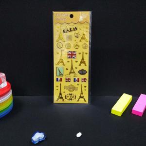 Wholesale Golden Silvery Vinyl Letter Stickers Embossing Vintage Luggage Stickers from china suppliers