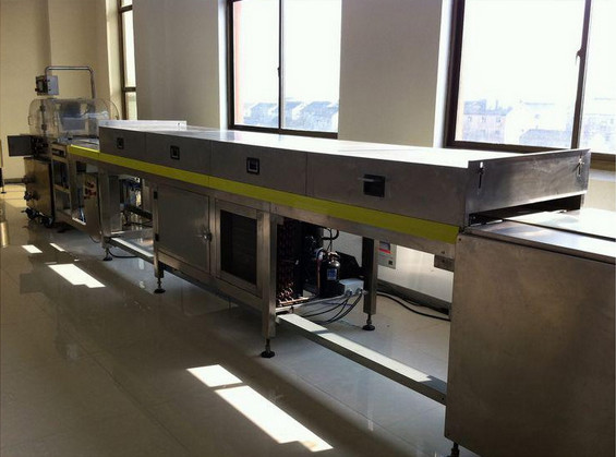 SS304 23kw Double Heads Chocolate Pouring Machine