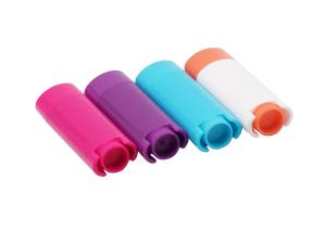 Wholesale Various Colors Flaky Oval Lip Balm Tube 4.5g Low Moq Plastic Deodorant Stick Container from china suppliers