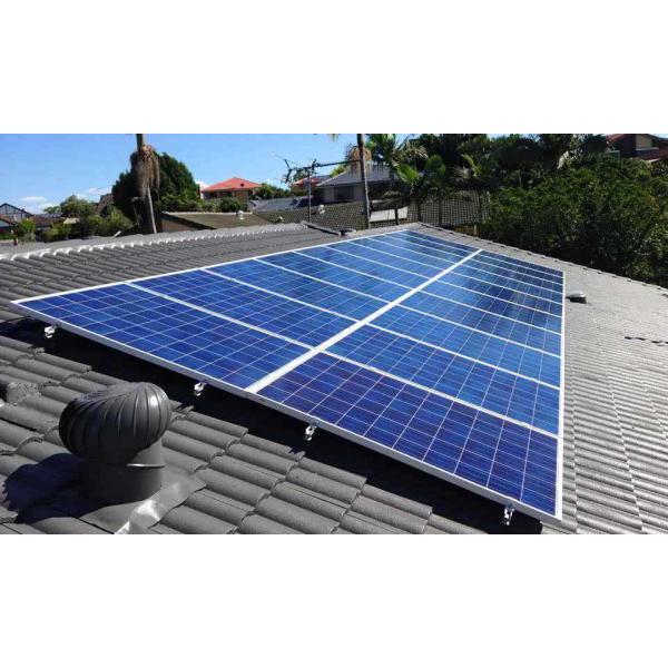 Silver Aluminum Mid End Clamps Solar System Components for Solar Structure Systems