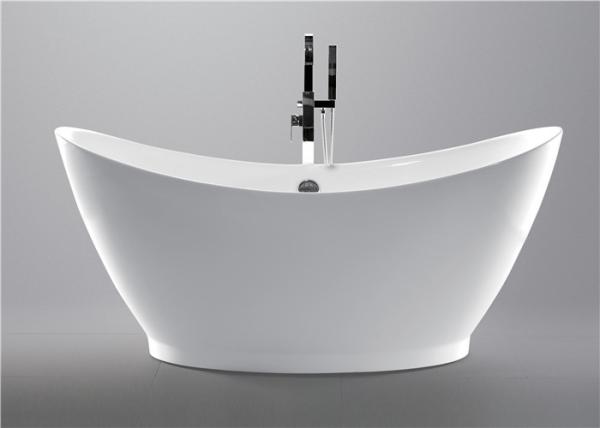 Contempoary Simple Small Freestanding Soaking Tub , Oval Garden Tub 3 Years