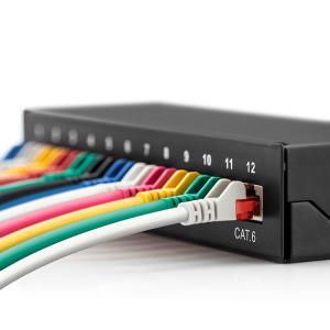 Wholesale 12 Port Pacthpanel UTP Wall Mount RJ45 Patch Panel Cat6 Cable Distributor Distributor Box Splitter from china suppliers