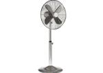 Spire Grille Retro Floor Fan 16 Inch 85 Degrees Oscillation Metal Chrome Blade