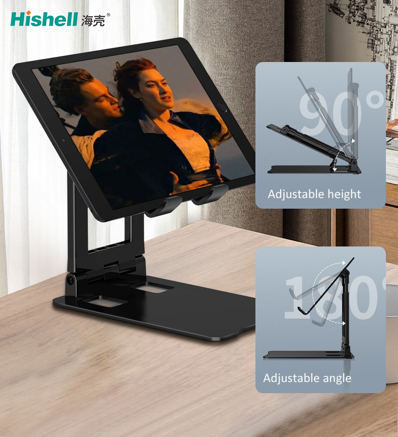 Aluminum Alloy Mobile Phone Holder Stand Nonslip Adjustable Foldable
