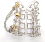 Clear Acrylic Bag Rhinestone Acrylic Clutch Crystal Evening Purses for Women