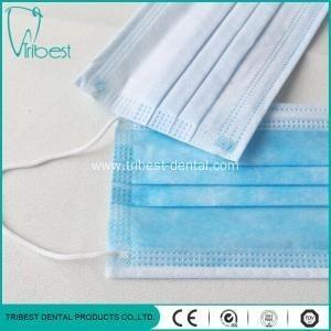 Wholesale 3 Ply Disposable Non Woven Face Mask , Disposable Earloop Face Mask from china suppliers