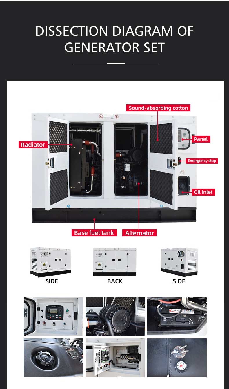 Stable Diesel Silent Type Generator Multipurpose 80Kw 100kVA 100kw 120kVA