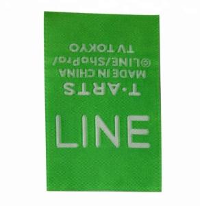 Wholesale PMS Color Folded Woven Labels Recycled For Garment , Woven Dress Labels from china suppliers
