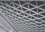 indoor Square Metal Grid Ceiling film coating / metro grille ceiling anti -