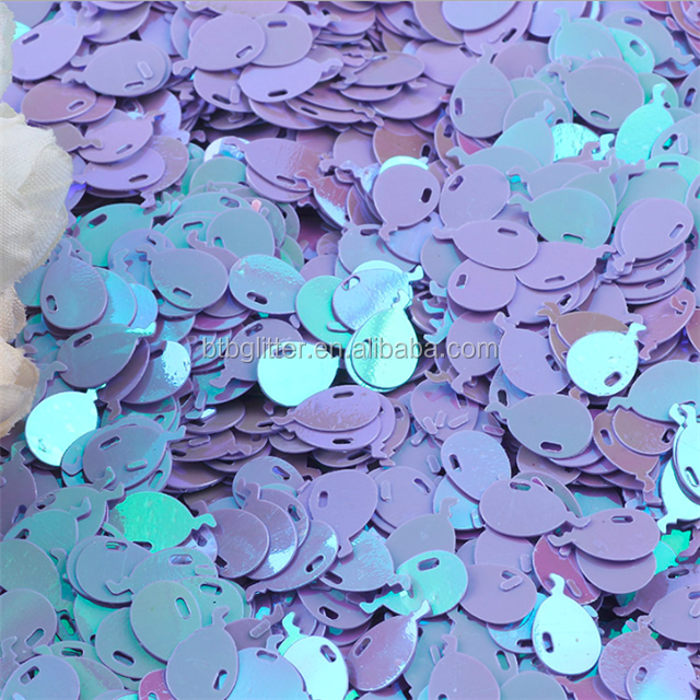 10mm Metallic Sequin Balloons 12 Inch Balloon Shape Glitter Sequins for Nail Beauty Products