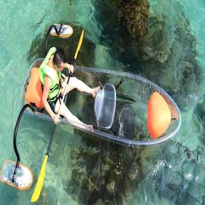 Wholesale Electric Remote Control Clear Plastic Kayak Fiberglass Hull Material No Inflatable from china suppliers
