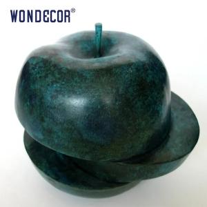 Wholesale Large outdoor garden metal decoration abstract apple Bronze sculpture from china suppliers