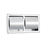 Hotel bathroom accessories Wall Mounted Double toilet tissue roll holder Wall