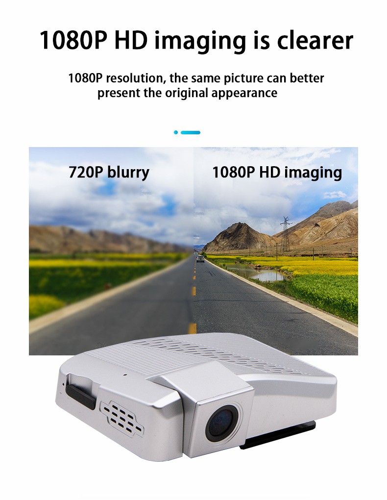Car DVR WiFi GPS Dash Cam 1080P HD Dashcam with Night Vision and Loop-Cycle Recording