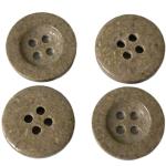 Recycled Polyester Buttons 4 Holes 28L For Coat Jacket Outerwear
