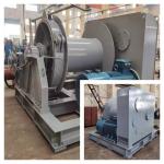 380V Blue Double Drum Ship Winch Marine Electric Winch With 500KN Capacity Load